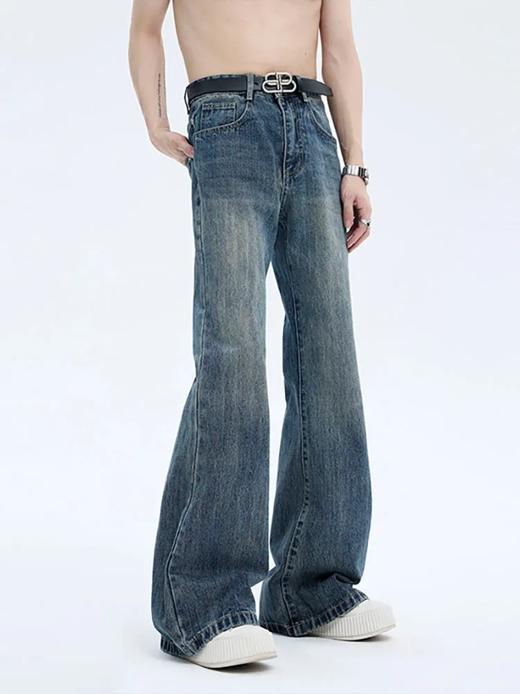 【24s Aug.】Cleanfit Light-colored Raw Pulp Flared Jeans