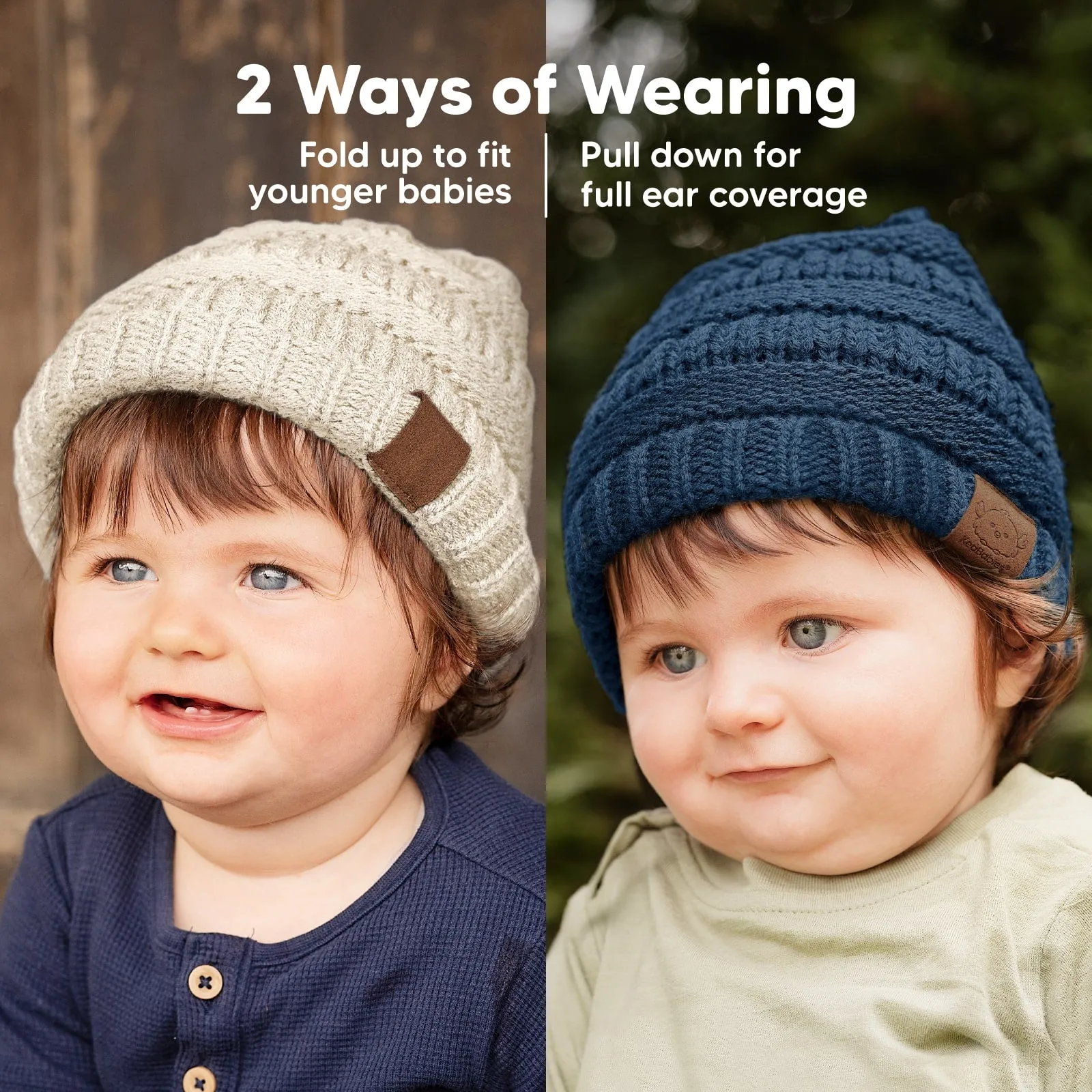 3-Pack Warmzy Baby Beanies (Gust, M)