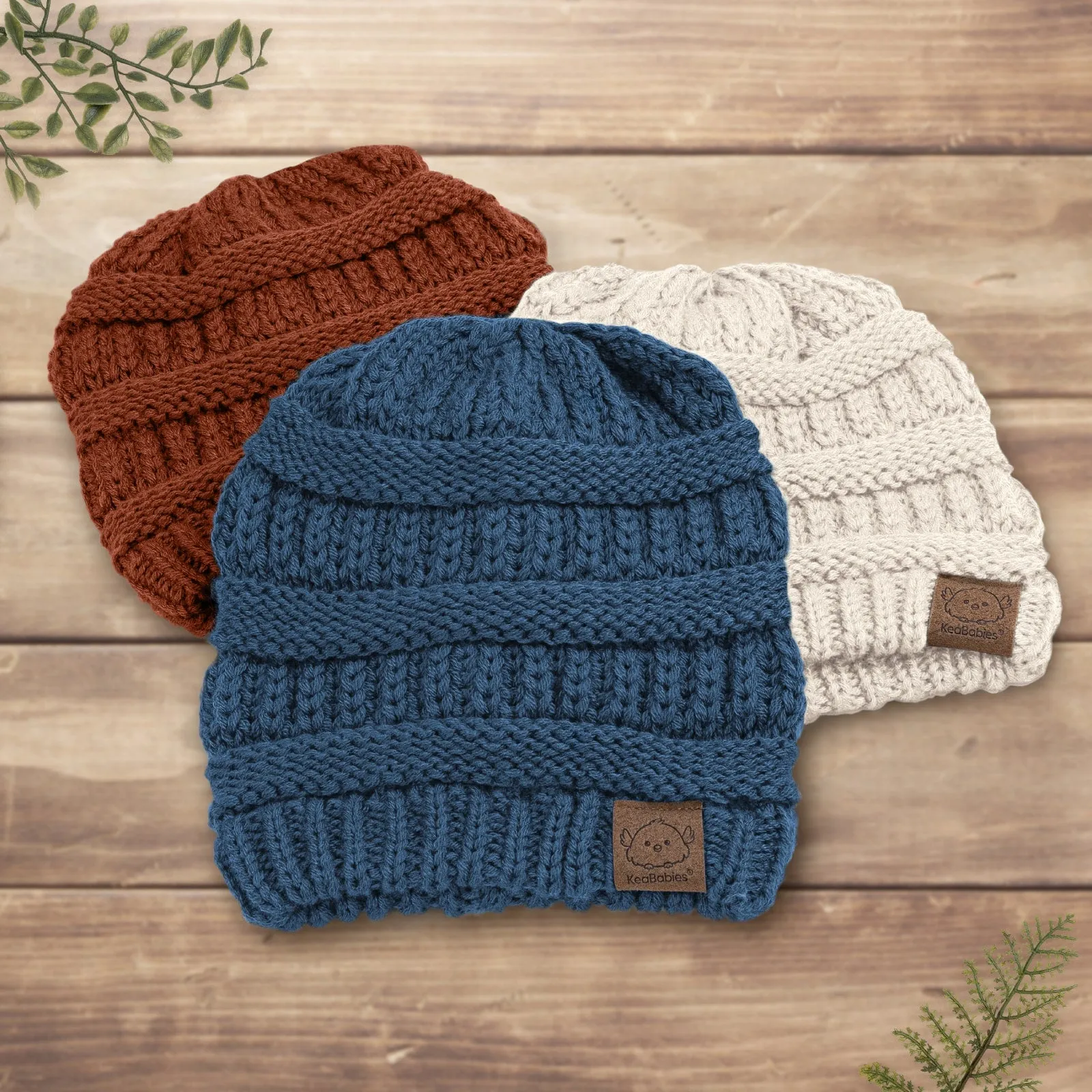 3-Pack Warmzy Baby Beanies (Gust, M)