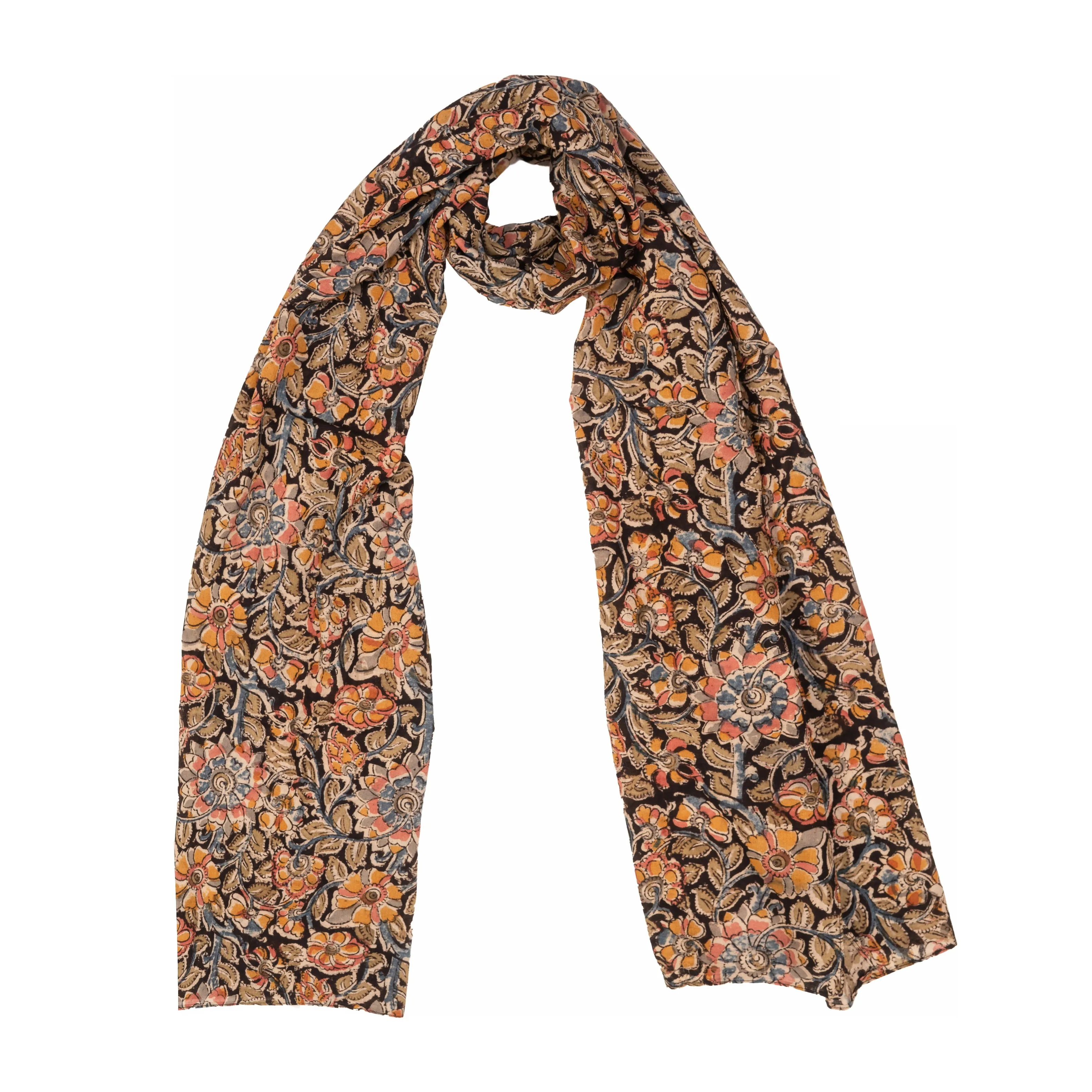 600-009 Women's Scarf - Hand Block Printed