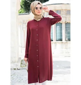 Abaci Simple Tunic 17TNK9936 Burgundy