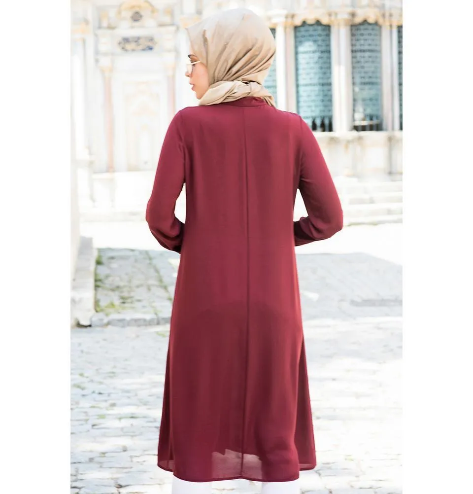 Abaci Simple Tunic 17TNK9936 Burgundy