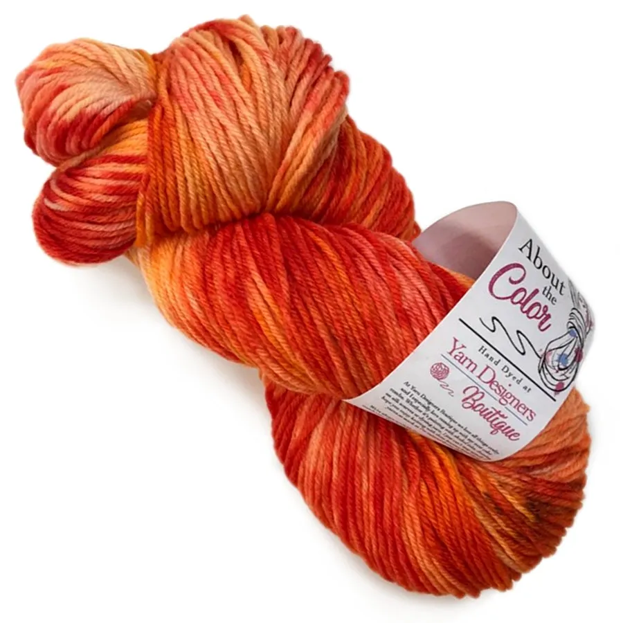 About The Color - Creamsicle, DK, 100% Superwash Merino