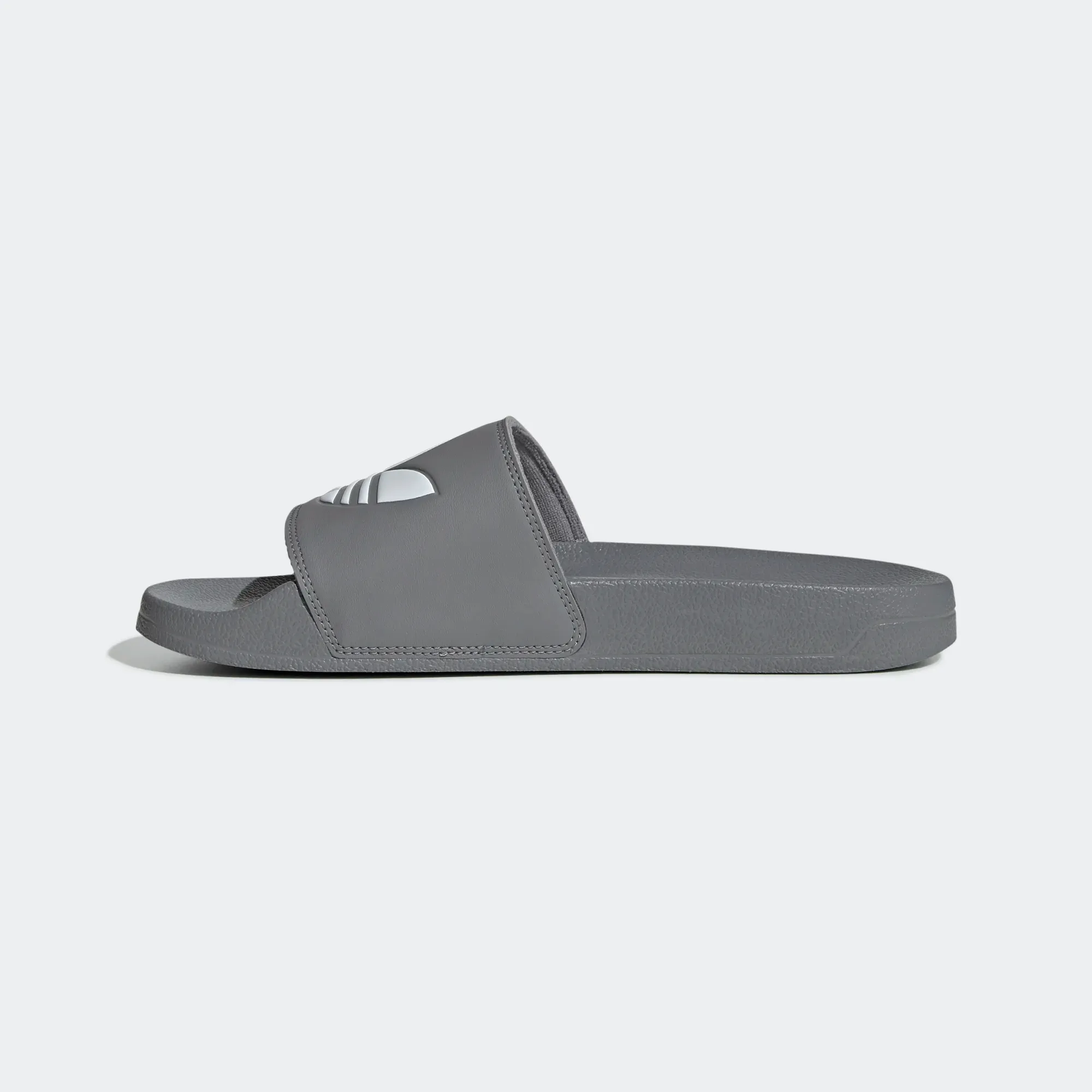 Adidas Men's Adilette Lite Slides - Grey Three / Cloud White