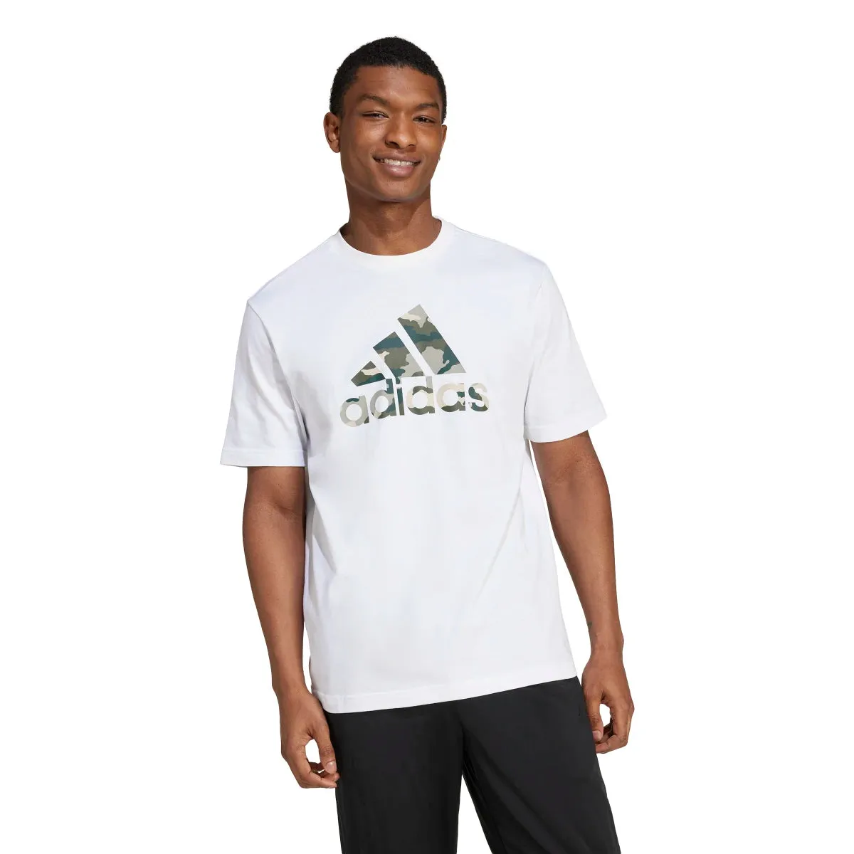 adidas Men's Camo Badge of Sport Tee