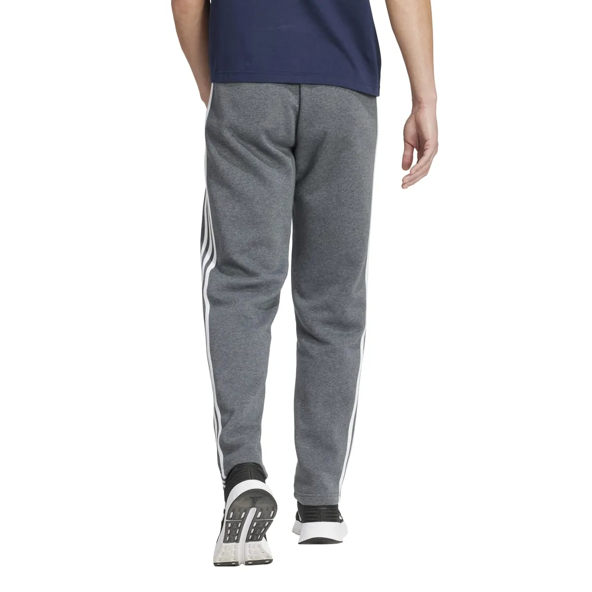 adidas Men's Essentials 3-Stripes Open Hem Fleece Joggers (Tall)