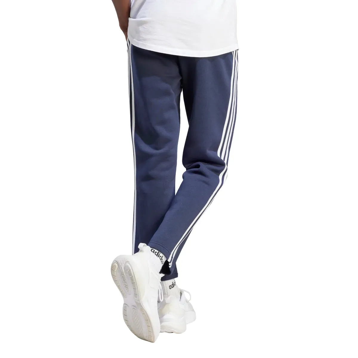 adidas Men's Essentials 3-Stripes Open Hem Fleece Joggers (Tall)