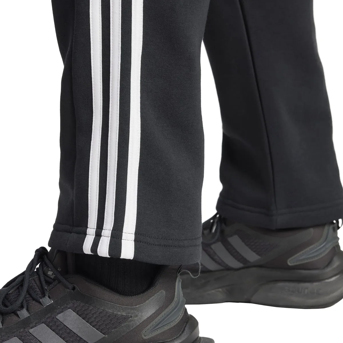 adidas Men's Essentials 3-Stripes Open Hem Fleece Joggers (Tall)