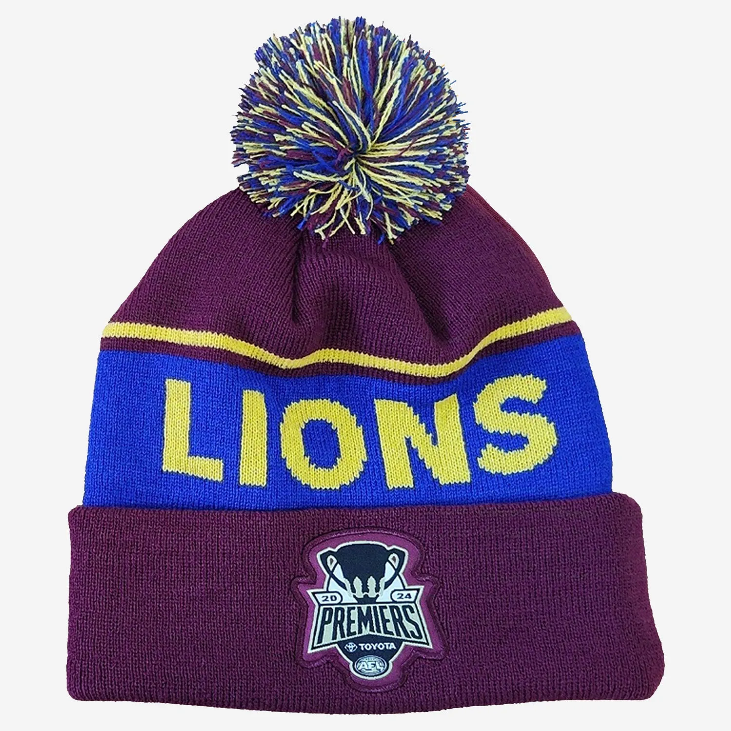 AFL Brisbane Lions 2024 Premiers Beanie