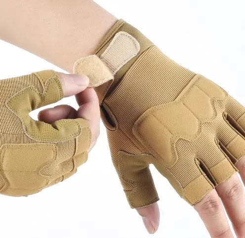 Airsoft Tactical Military Cycling Outdoor Combat Fitness Gloves Fingerless Size M-XL 5 Colours ATG008