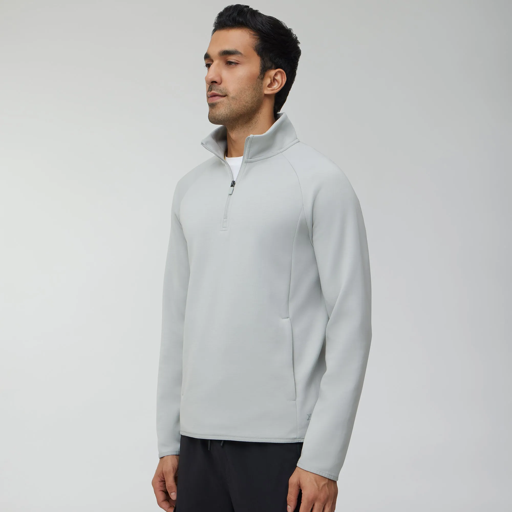 Alpha Half Zip Sweatshirt Moon Grey