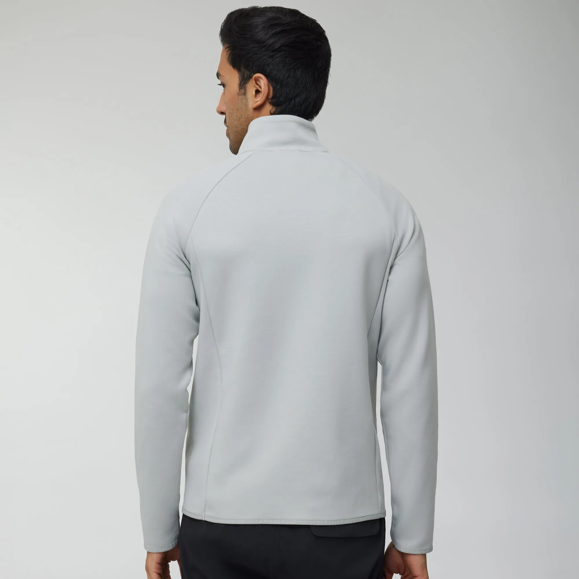 Alpha Half Zip Sweatshirt Moon Grey