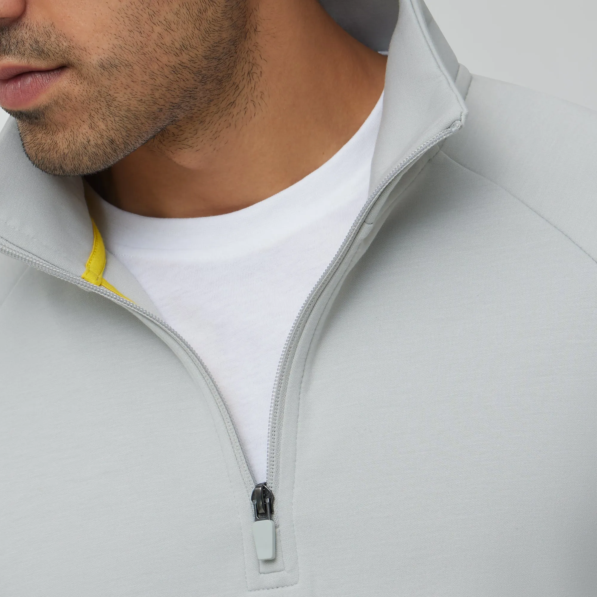 Alpha Half Zip Sweatshirt Moon Grey