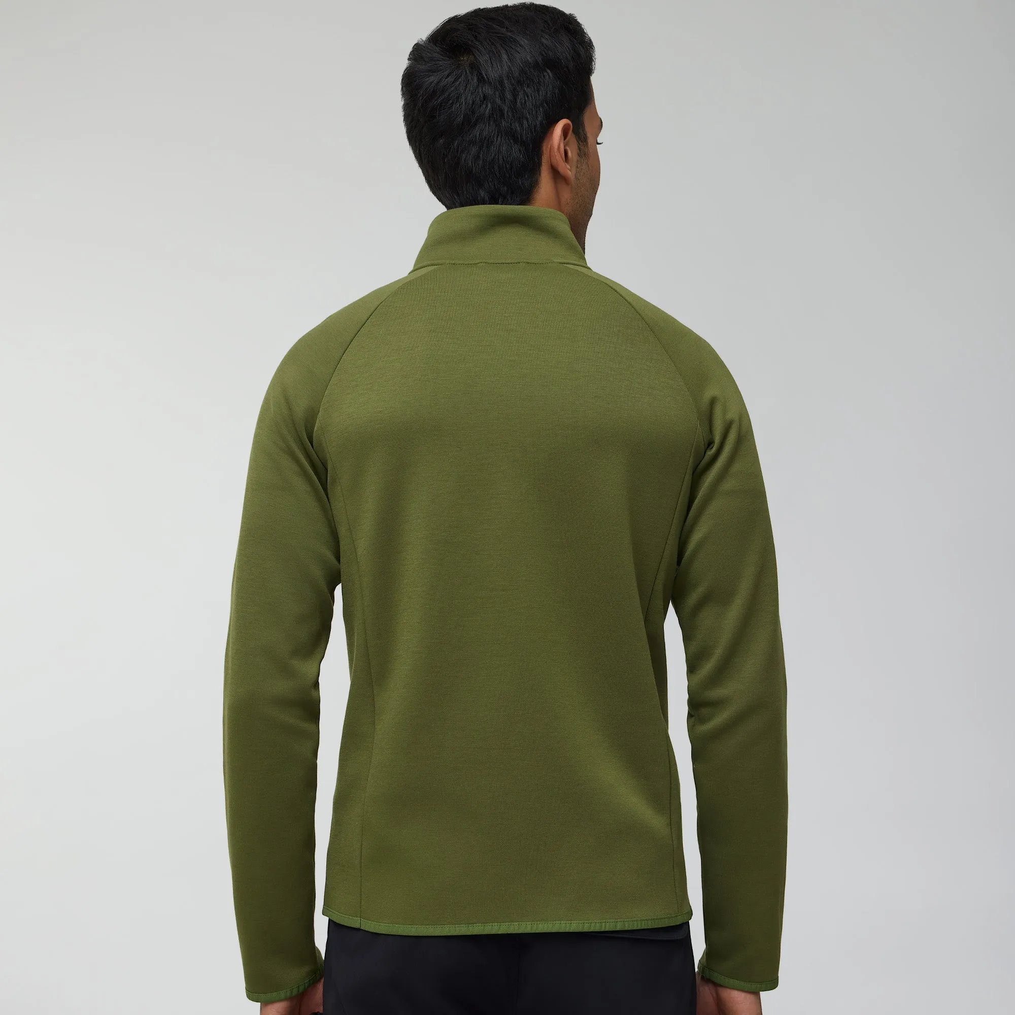 Alpha Half Zip Sweatshirt Olive Green