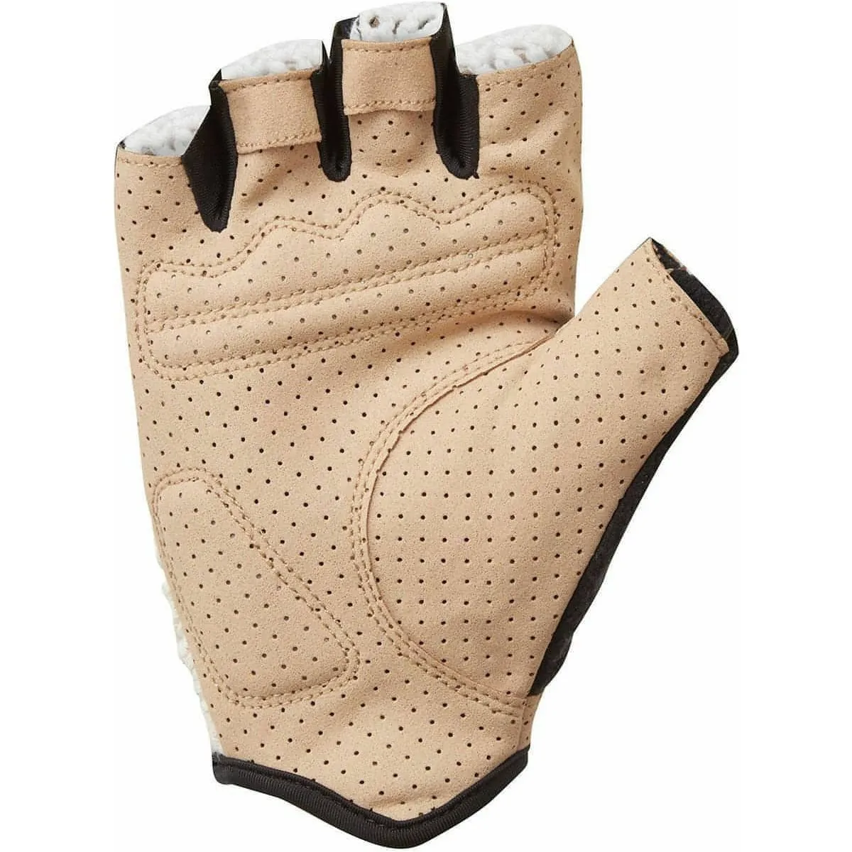 Altura Crochet Fingerless Cycling Gloves - Cream