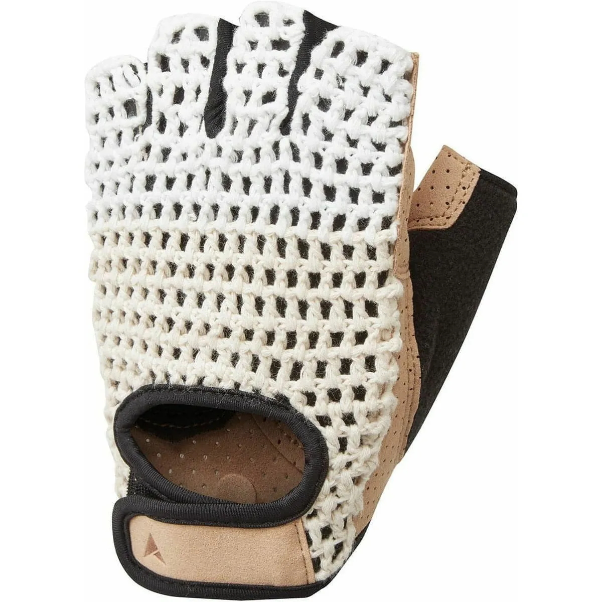 Altura Crochet Fingerless Cycling Gloves - Cream