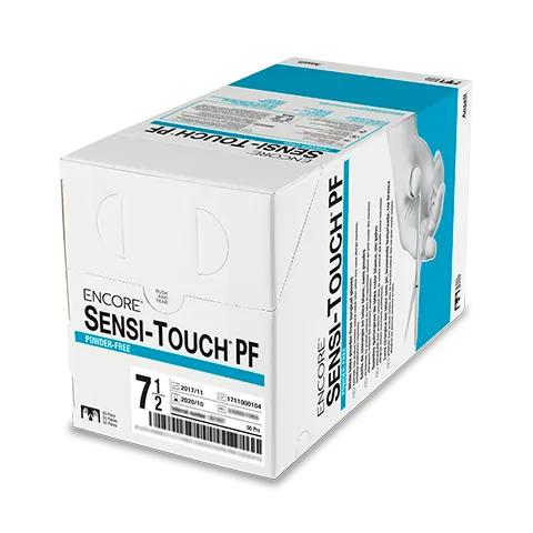 Ansell Encore Sensi-Touch Powder Free Surgical Gloves Gloves Sensi Pf Latex Sz 850Pr/Bx 4Bx/Cs