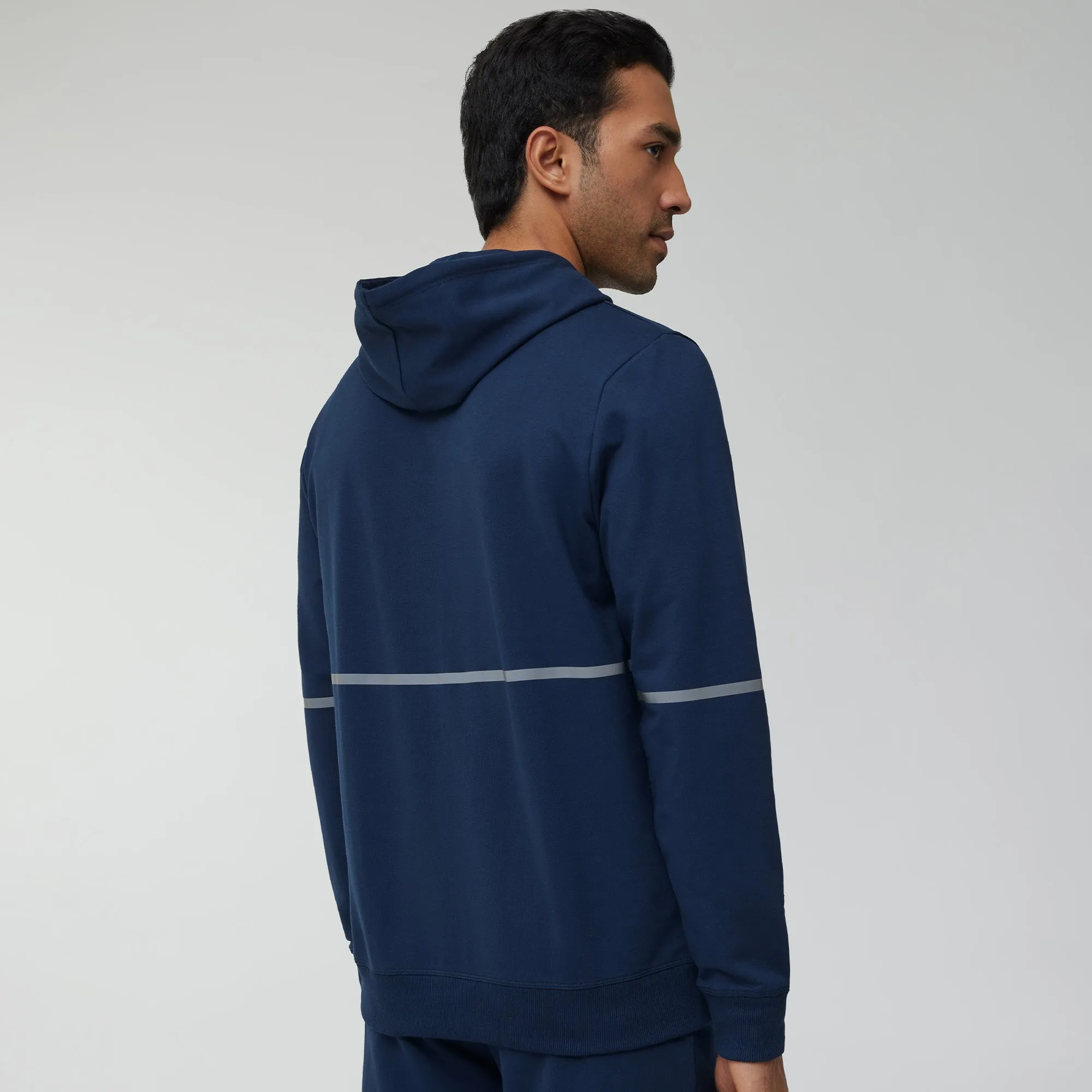 Ascent French Terry Cotton Blend Hoodies Midnight Blue