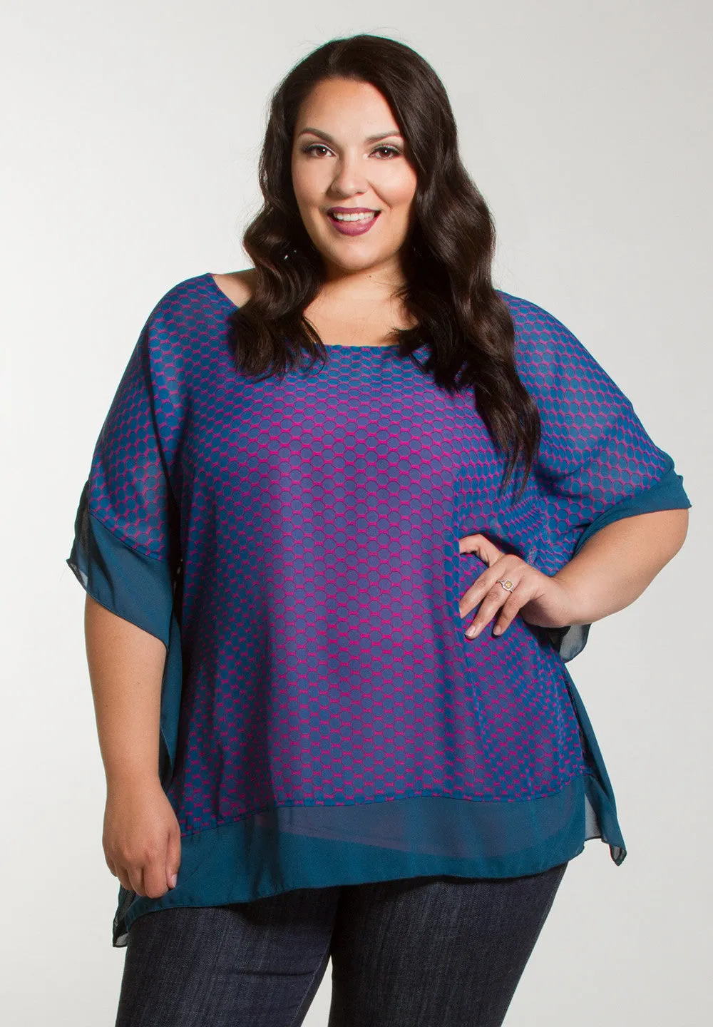 Ashlynn Chiffon Poncho