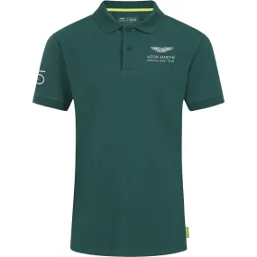 Aston Martin F1 Men's Sebastian Vettel  Driver Polo Shirt- Green