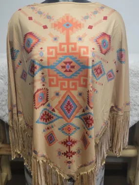 Aztec Tribal Poncho