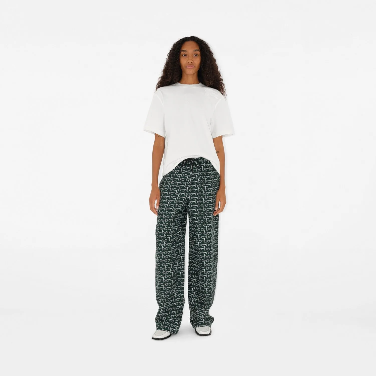 B Silk Trousers