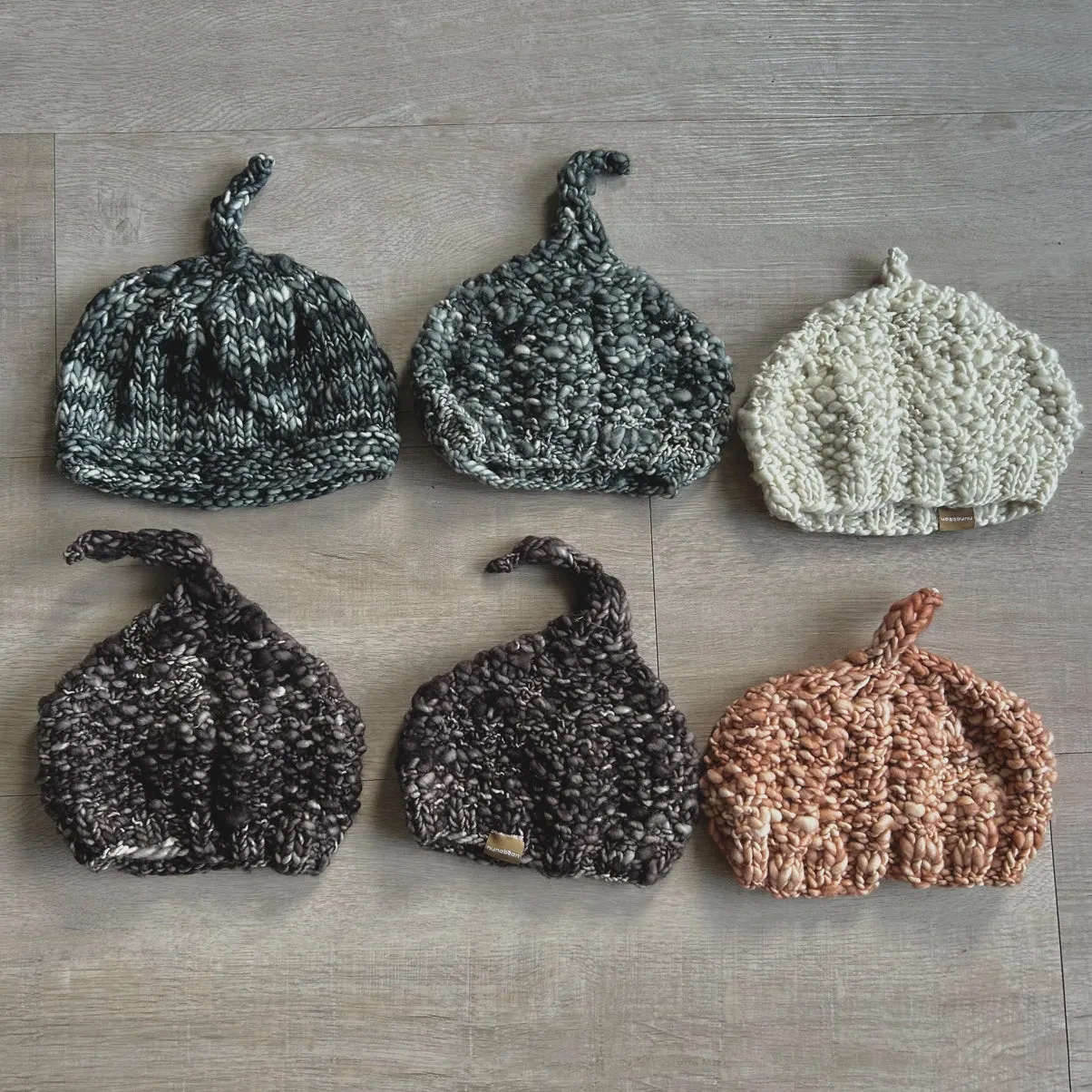 baby acorn beanie