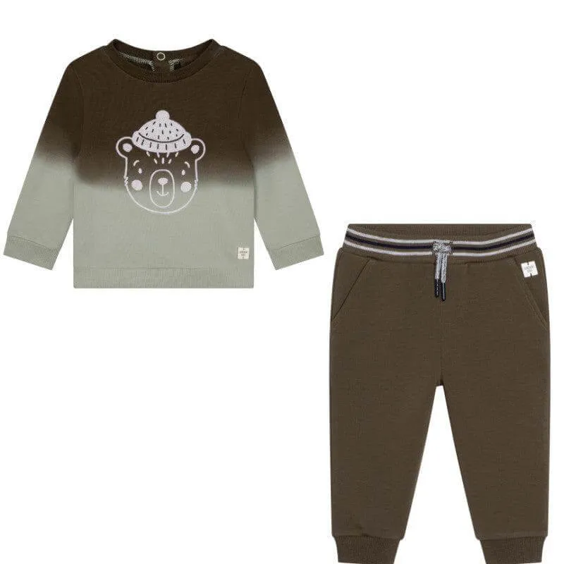 Baby Boys Khaki T-Shirt & Joggers