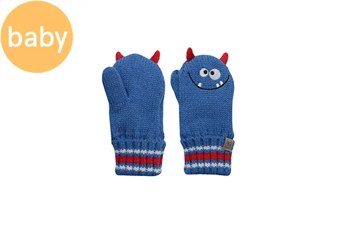 Baby Knitted Mittens - Monster