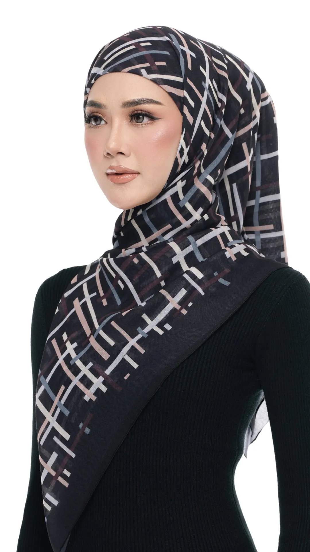 Back To Black Square Scarf