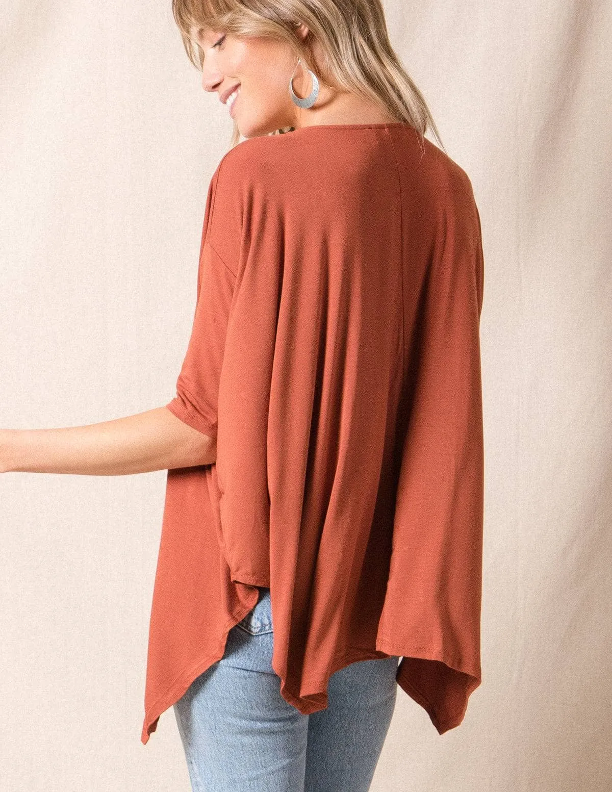 Bamboo Poncho Top