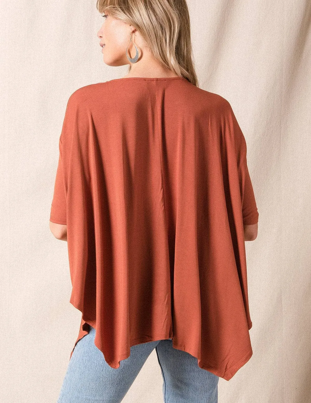 Bamboo Poncho Top