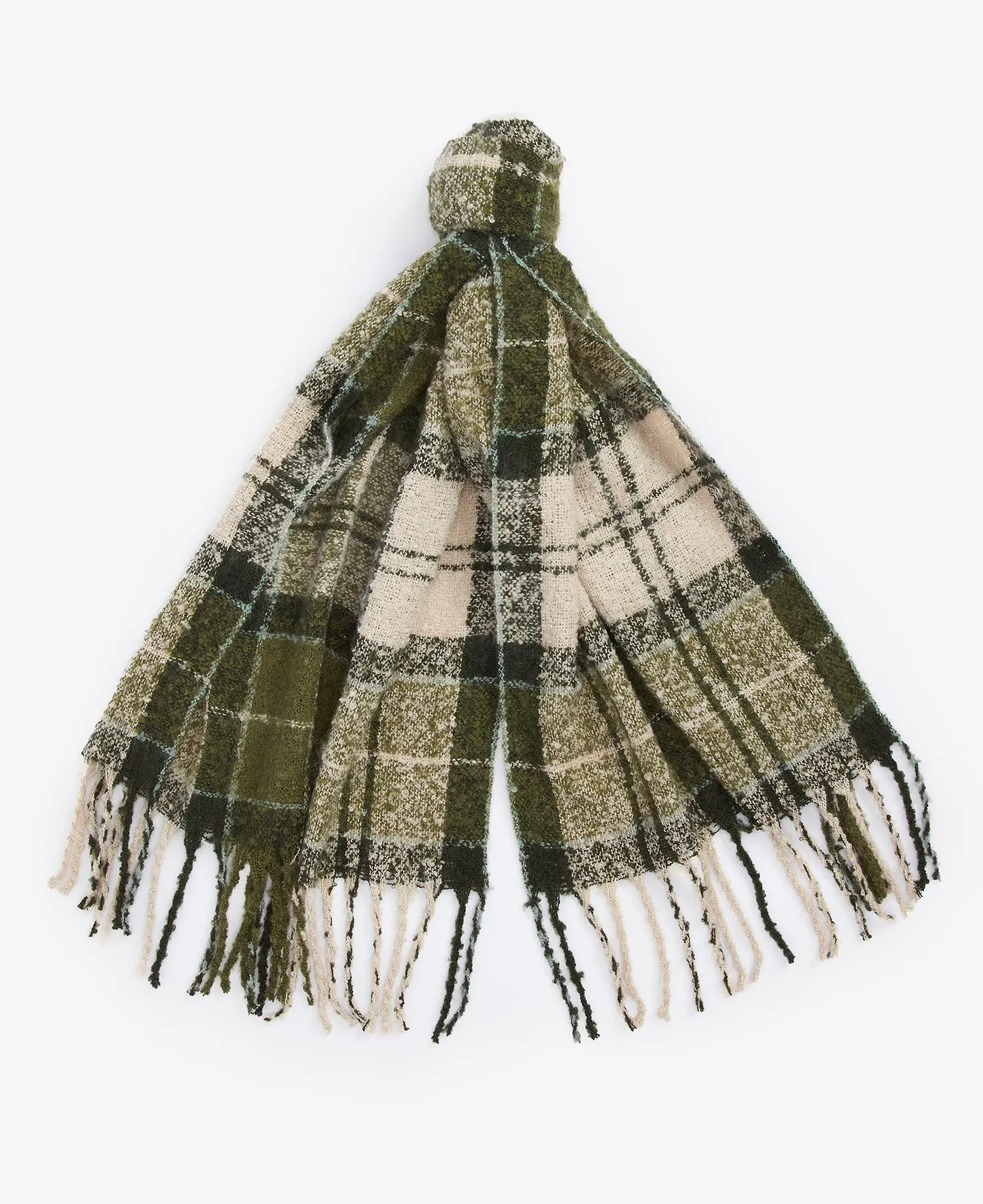 Barbour Saltburn Beanie & Tartan Scarf Set