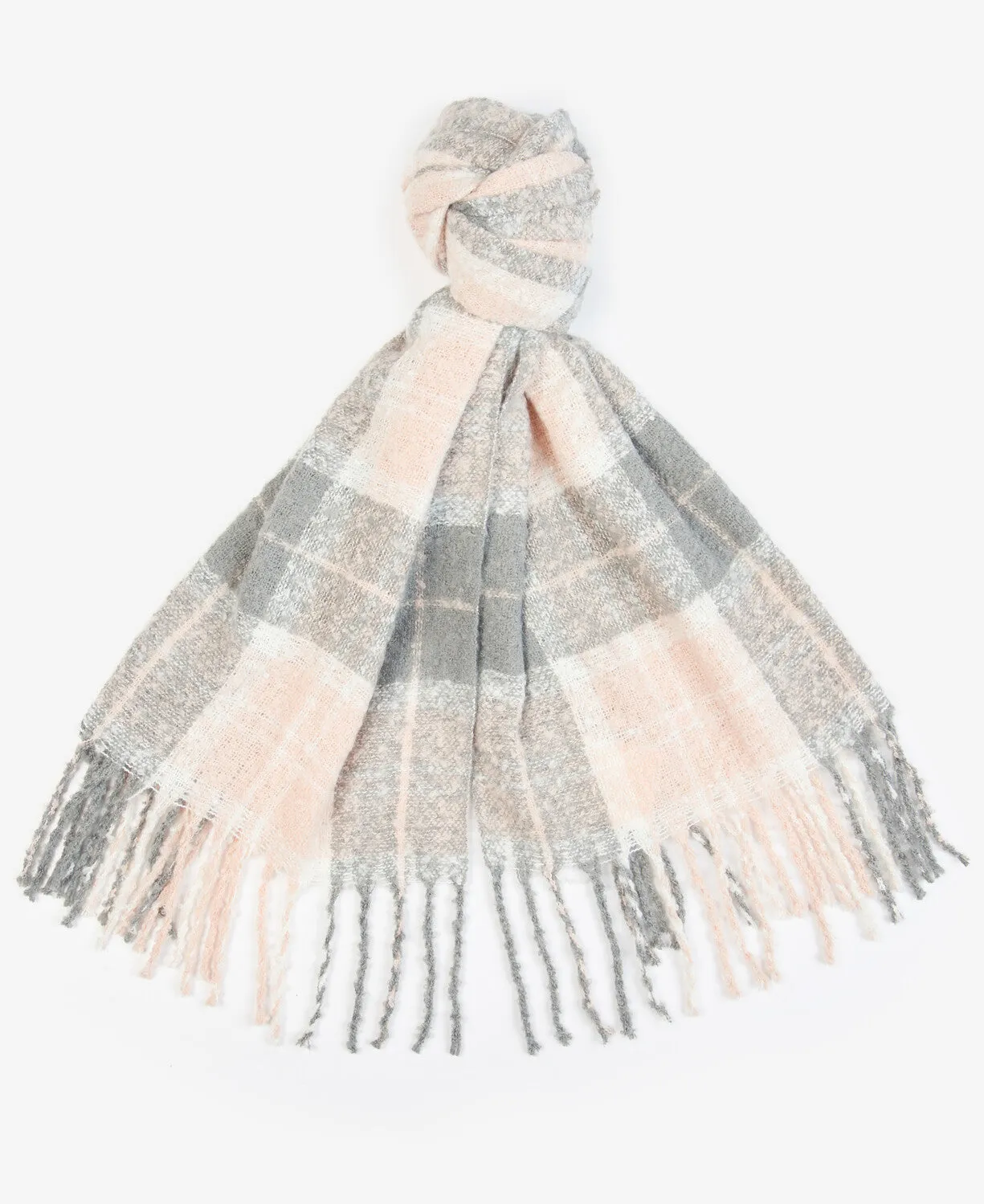 Barbour Saltburn Beanie & Tartan Scarf Set