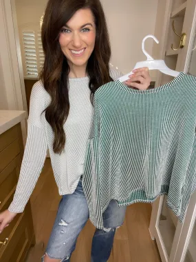 *BELLES & DOORBUSTER* Lincoln Long Sleeve Striped Tee