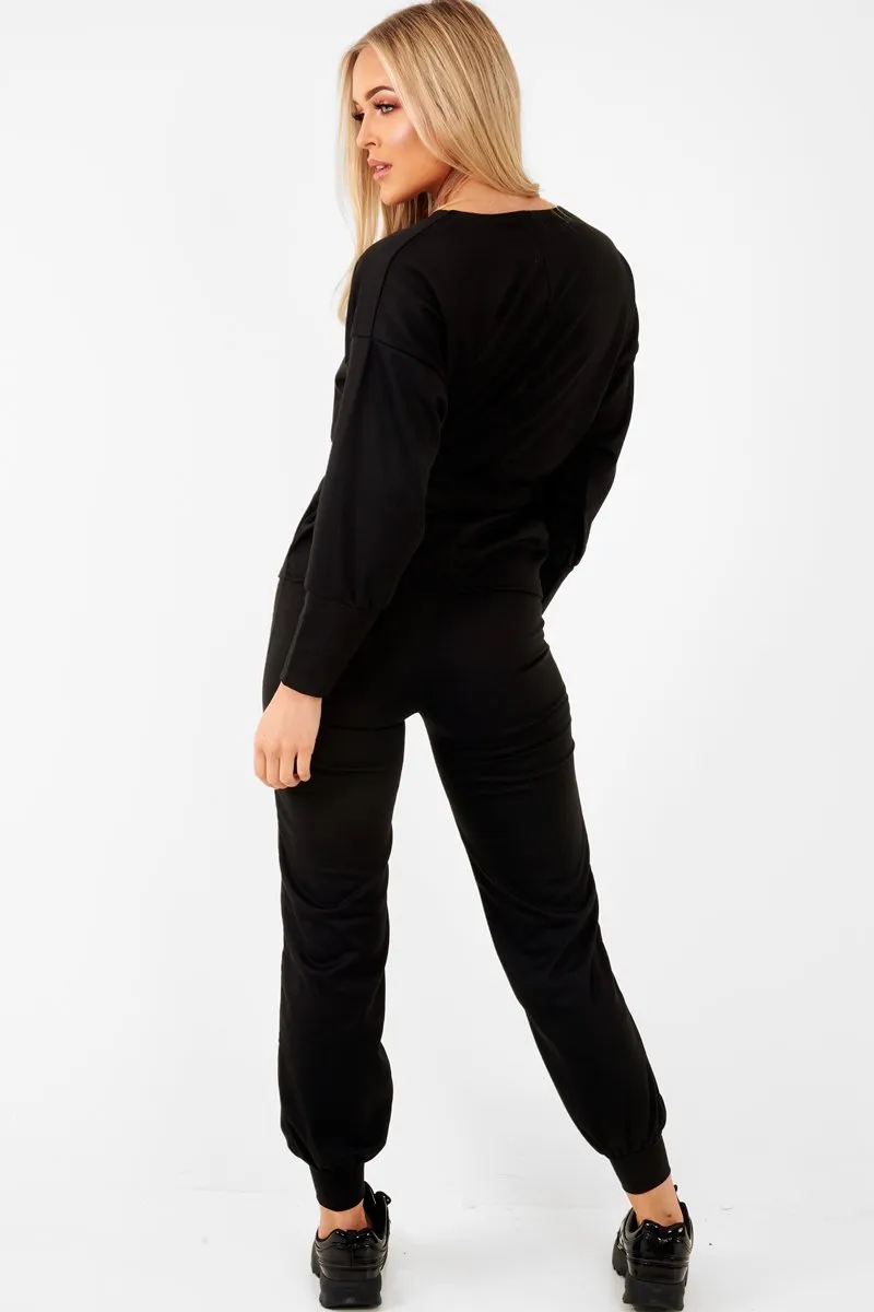 Black Tie at Waist Tracksuit - Sammie