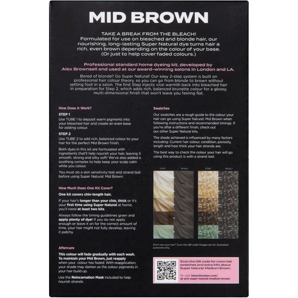 Bleach London Mid Brown Super Natural Kit