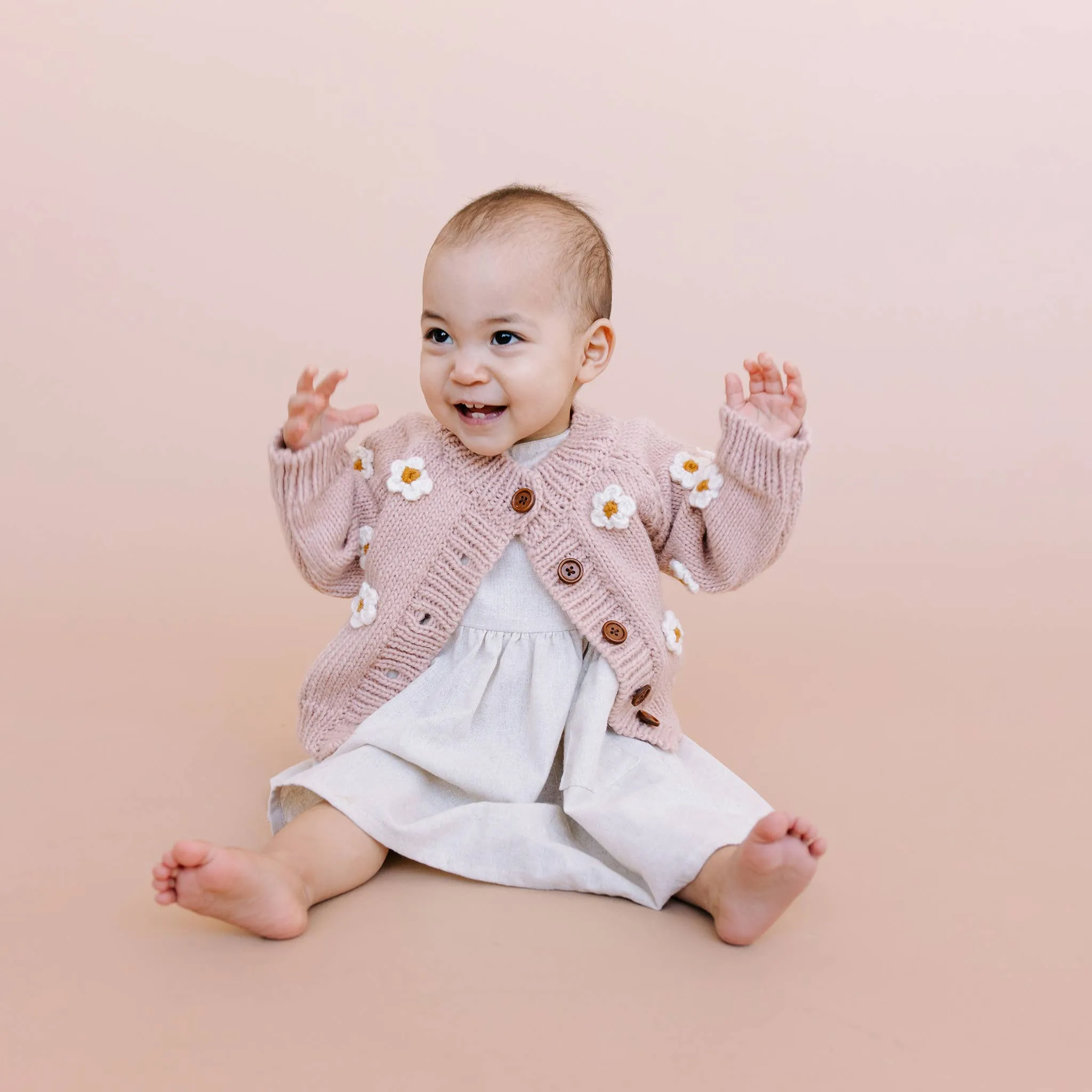 Blush Flower Cardigan