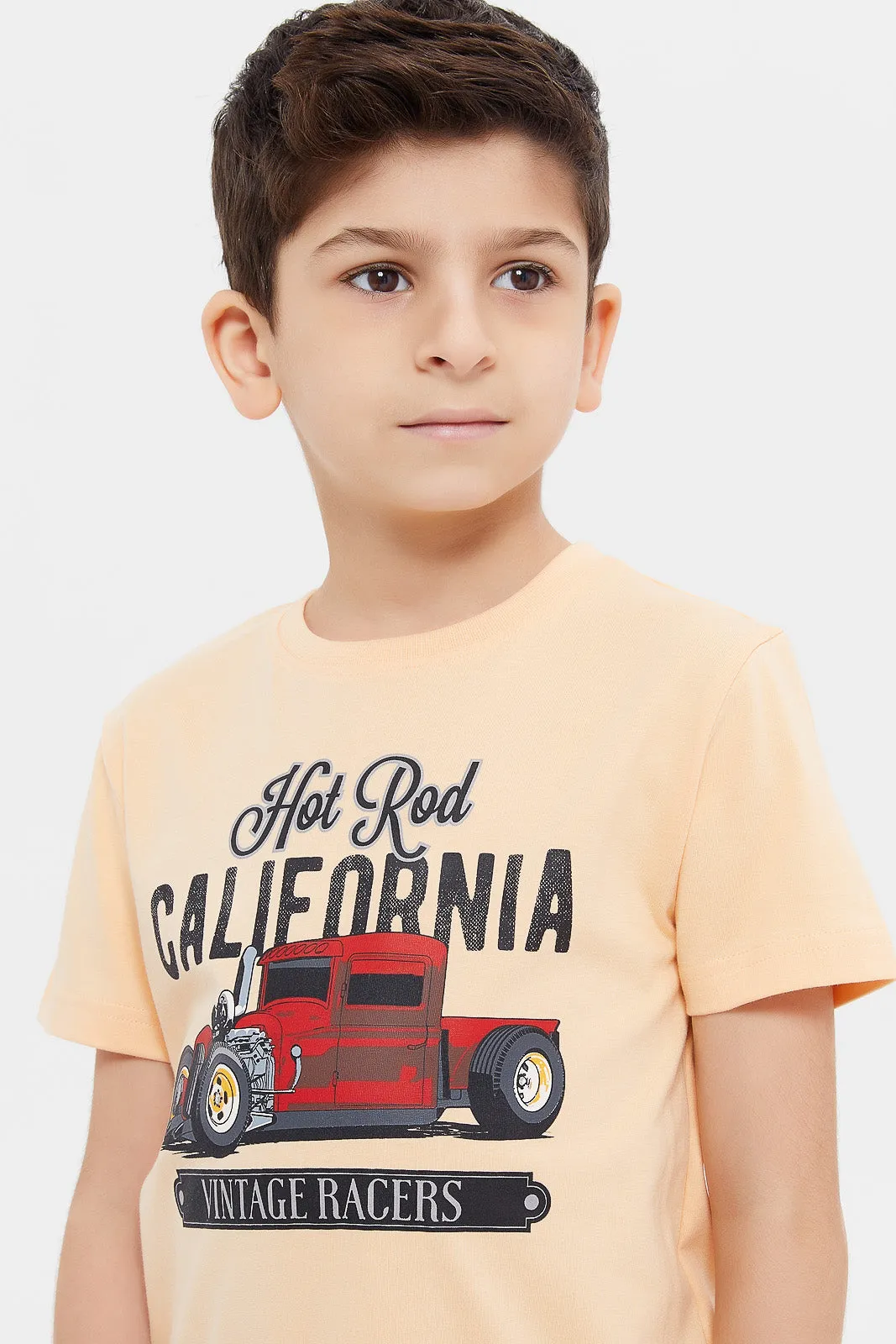 Boys Assorted Embroidered T-Shirt Set (Pack of 3)