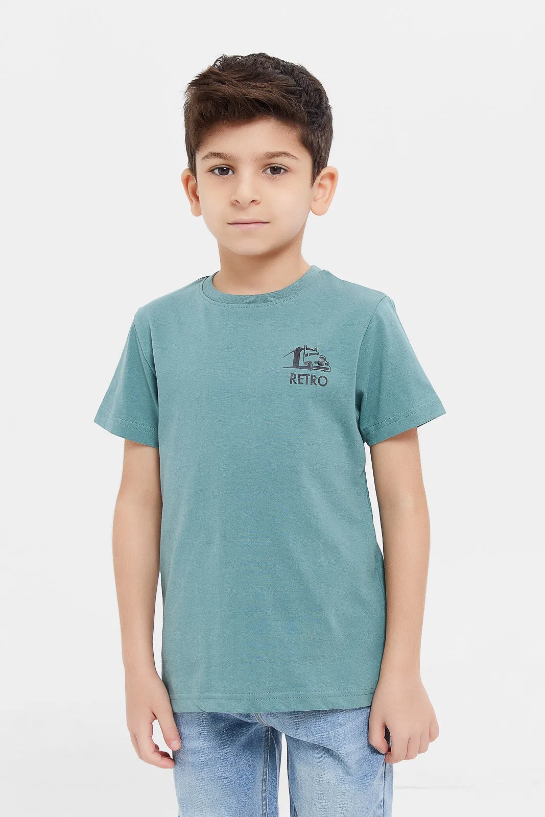 Boys Assorted Embroidered T-Shirt Set (Pack of 3)