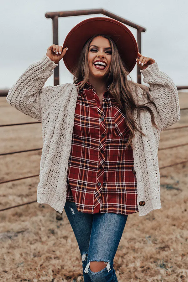 Breckenridge Brunch Plaid Shift Top