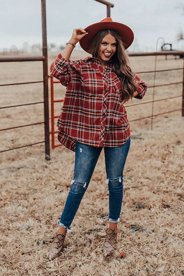 Breckenridge Brunch Plaid Shift Top