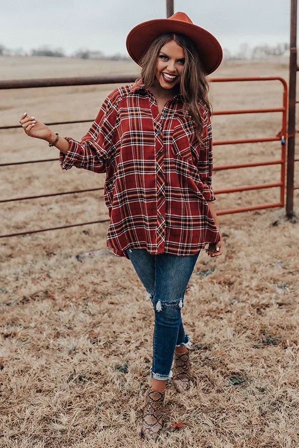 Breckenridge Brunch Plaid Shift Top