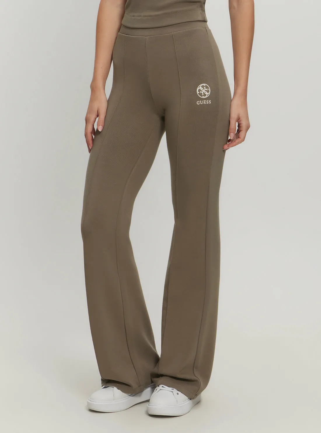 Brown Elea Flare Active Leggings