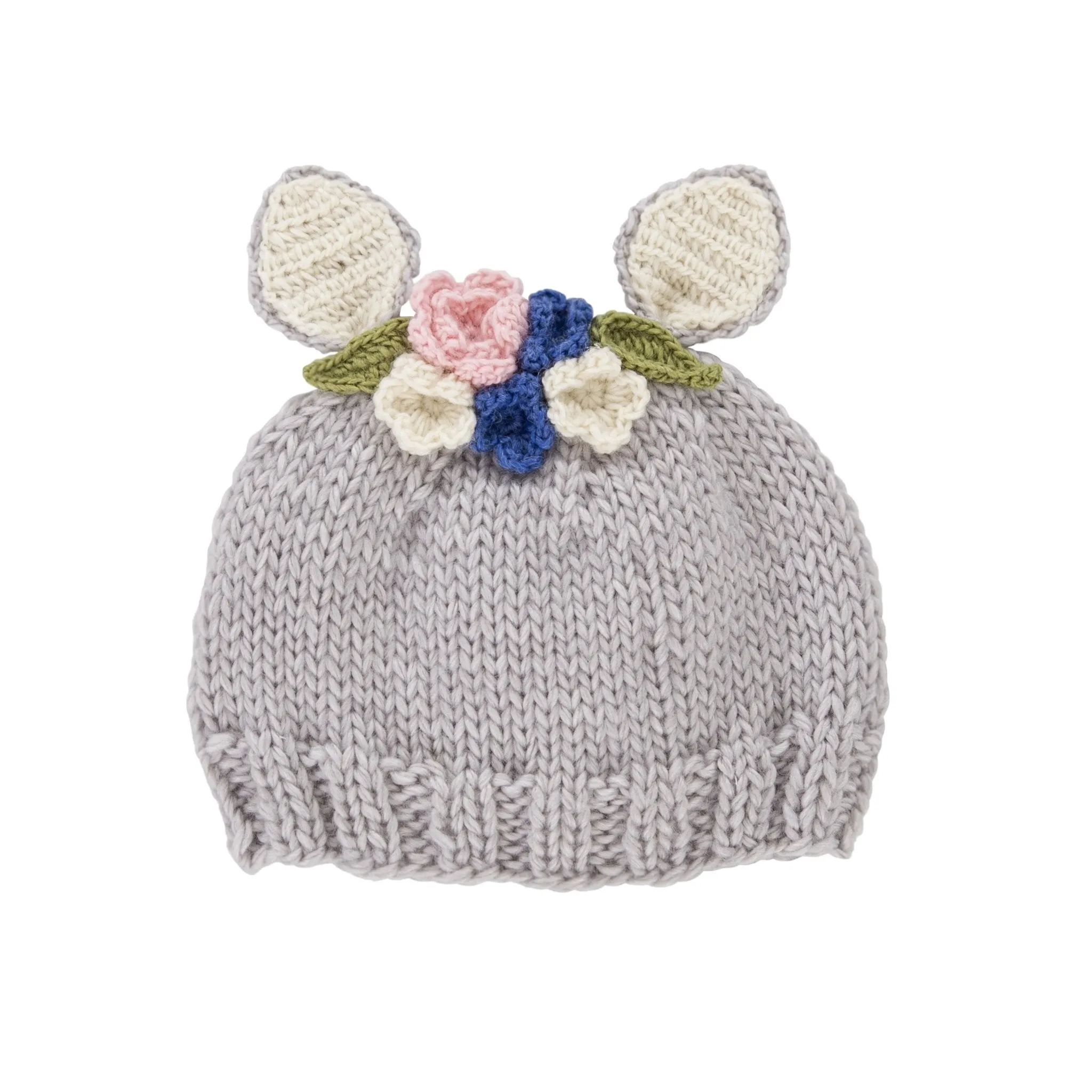 Bunny Bouquet Beanie Grey