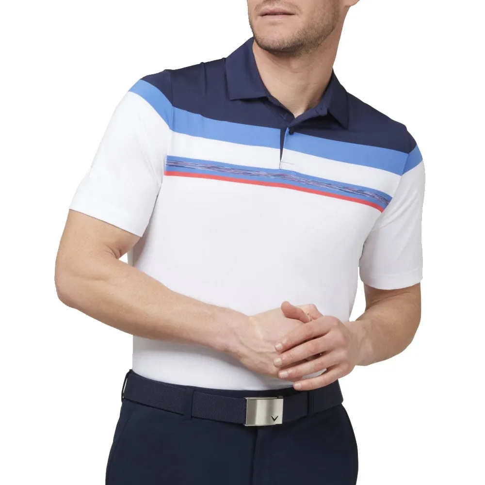 Callaway Space Dye Block Polo Shirt - Peacoat