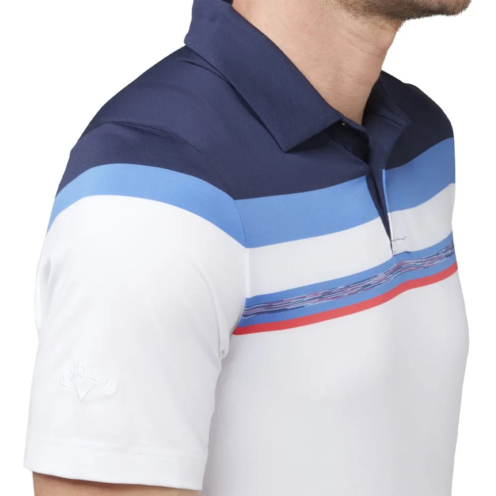 Callaway Space Dye Block Polo Shirt - Peacoat