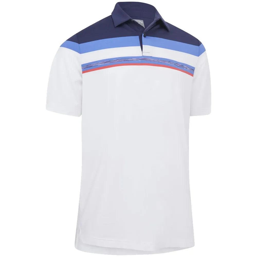 Callaway Space Dye Block Polo Shirt - Peacoat