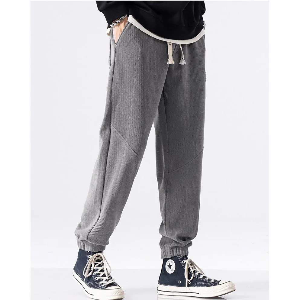 Casual Loose Fit Elasticity Tapered Sweatpant