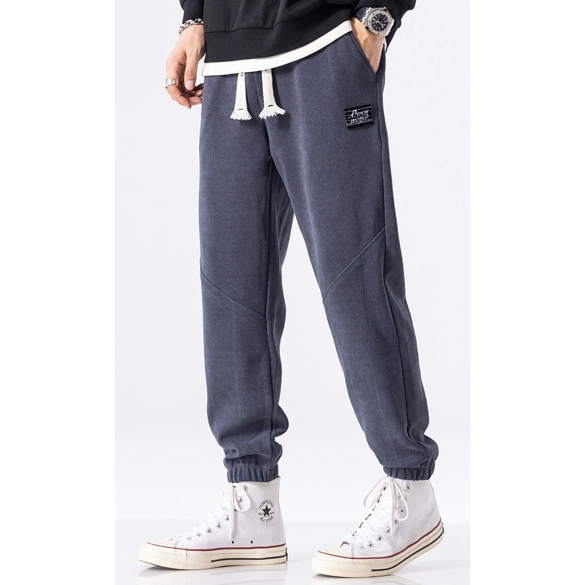 Casual Loose Fit Elasticity Tapered Sweatpant